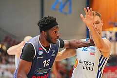 Basketball, Basketball Superliga 2024/25, Playoffs, Finale Spiel 1, Oberwart Gunners vs. BBC Nord Dragonz