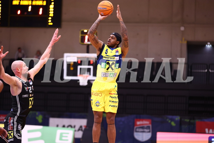 09.03.2025, Graz, Raiffeisen Sportpark Graz, Basketball Superliga 2024/25, 3. Platzierungsrunde, UBSC Graz - Flyers Wels