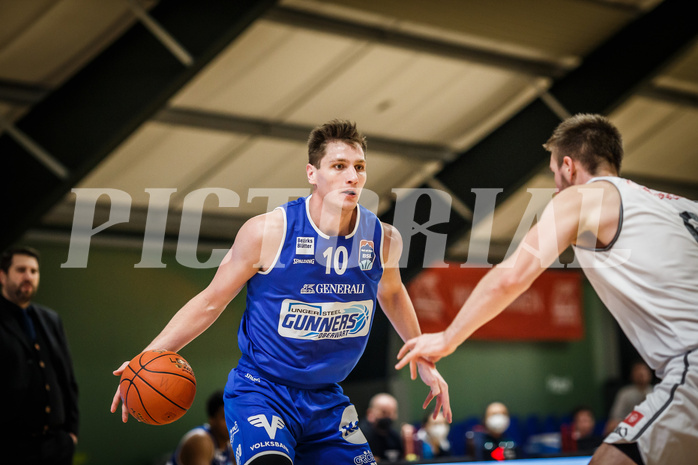 Basketball, Basketball Austria Cup 2021/22, 1/4 Finale, Vienna D.C. Timberwolves, UNGER STEEL Gunners Oberwart, Brock Gardner (10)