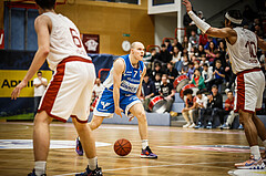 Basketball, win2day Basketball Superliga 2022/23, Grunddurchgang 8.Runde, Traiskirchen Lions, Oberwart Gunners, Sebastian Käferle (7)