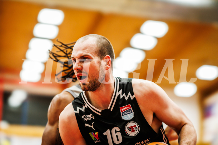 Basketball, win2day Basketball Superliga 2023/24, Grunddurchgang 21.Runde, Traiskirchen Lions, Flyers Wels, Renato Poljak (16)