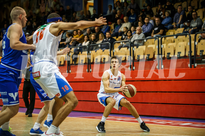Basketball, Admiral Basketball Superliga 2019/20, Grunddurchgang 10.Runde, Kapfenberg Bulls, Oberwart Gunners, Lukas Hahn (6)