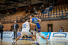 Basketball, bet-at-home Basketball Superliga 2020/21, Grunddurchgang, 12. Runde, Oberwart Gunners, UBSC Graz, Nicholas McGlynn (8)