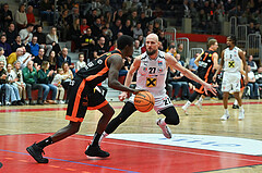 Basketball, Superliga 2023/24, Grunddurchgang 15. Runde, Flyers Wels vs. Fürstenfeld Panthers,
