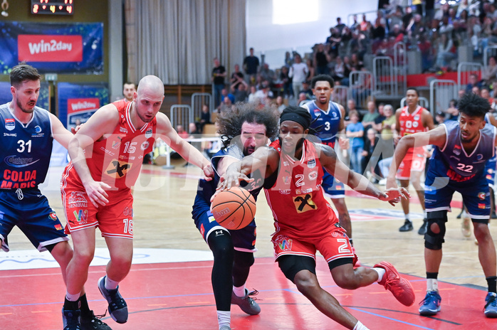 Basketball Superliga 2024/25, Playoff, Viertelfinale Spiel 1, Flyers Wels vs BBC Nord Dragonz,