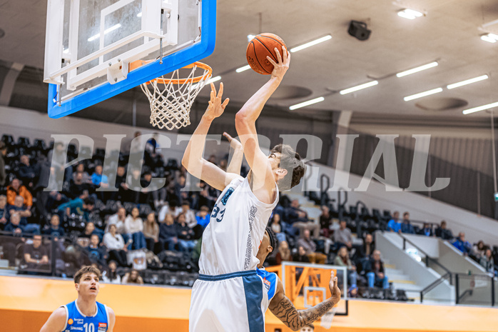 Basketball, Win2Day Superliga 2022/23, Grunddurchgang 19.Runde, Vienna Timberwolves, Oberwart Gunners, Chris Vogt (33)