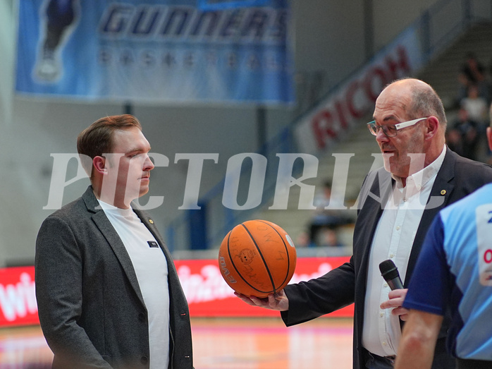 Basketball Superliga 2024/25, Playoffs, Viertelfinale Spiel 1 Oberwart Gunners vs. Kapfenberg Bulls