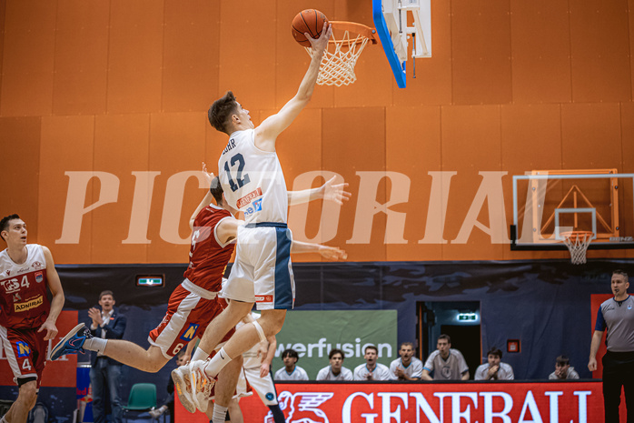 Basketball, Win2Day Superliga 2022/23, 5. Qualifikationsrunde, Vienna Timberwolves, Traiskirchen Lions, Jakob Lohr (12)