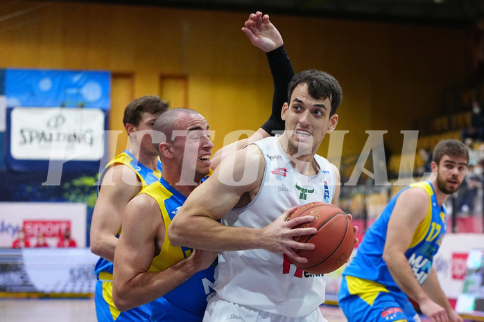 Basketball Superliga 2021/22, Grundduchgang 18.Runde , Kapfenberg Bulls vs. Klosterneuburg Dukes


