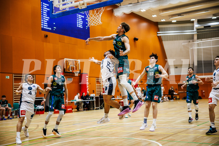 Basketball, Basketball Zweite Liga 2024/25, Grunddurchgang 12.Runde, Vienna Timberwolves, Dornbirn Lions, 