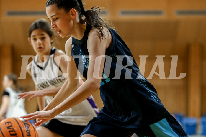 23.02.2025 Österreichischer Basketballverband 2024/25, SLWU14 Vienna United vs. Vienna Timberwolves