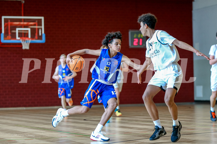 31.03.2025 Österreichischer Basketballverband 2024/25, SLMU14 Basket Flames WAT vs. FSN Baskets Wels
