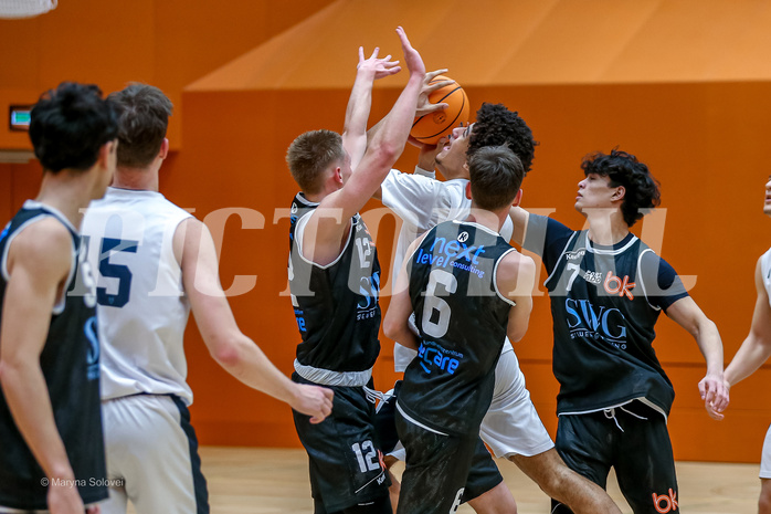 26.01.2025 Österreichischer Basketballverband 2024/25, SLMU19, Vienna Timberwolves vs. Basket Dukes