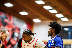 Basketball, Win2Day Superliga 2024/25, Playoffs, Halbfinale Spiel 2, Traiskirchen Lions, Oberwart Gunners, Cedric Russell (0)