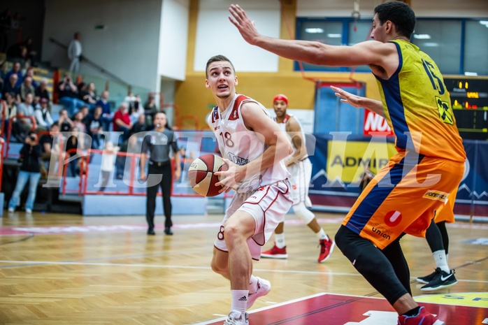 Basketball, Admiral Basketball Superliga 2019/20, Grunddurchgang 3.Runde, Traiskirchen Lions, UBSC Graz, Maris Ziedins(18)