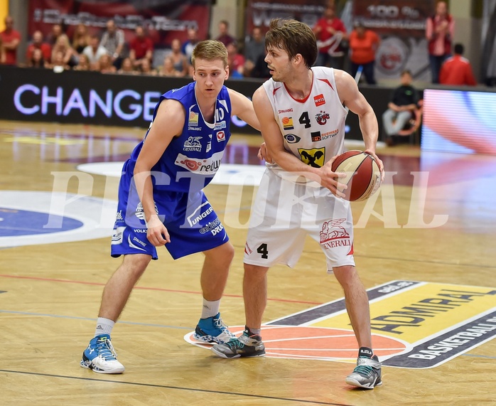 Basketball ABL 2015/16 Playoff Finale Spiel 3 WBC Wels vs Gunners Oberwart