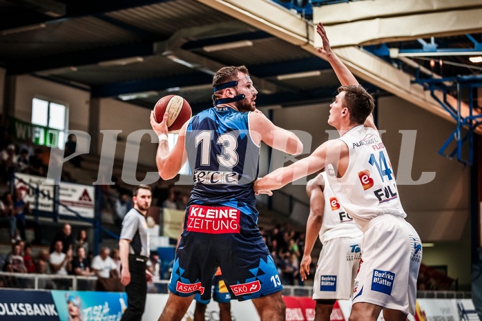 Basketball, ABL 2017/18, Grunddurchgang 33.Runde, Oberwart Gunners, Kapfenberg Bulls, Jozo Rados (13)