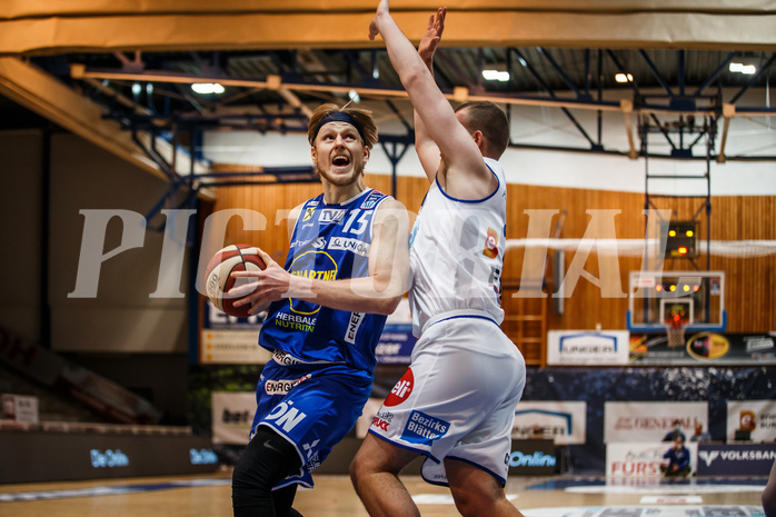 Basketball, bet-at-home Basketball Superliga 2020/21, Grunddurchgang 14. Runde, Oberwart Gunners, Gmunden Swans, Daniel Dolenc (15)