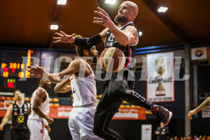 Basketball, bet-at-home Basketball Superliga 2020/21, Grunddurchgang 17.Runde, BC Vienna, Flyers Wels, Christian Von Fintel (27)