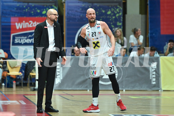Basketball, Superliga 2024/25, Grunddurchgang 4.Runde, Flyers Wels vs. Kapfenberg,