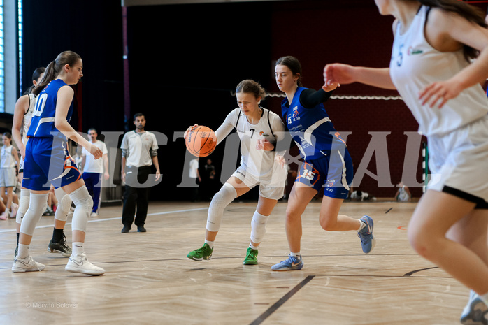 02.03.2025 Österreichischer Basketballverband 2024/25, SLWU16 Basket Flames UNION vs. DBB  Basketgirls Wels