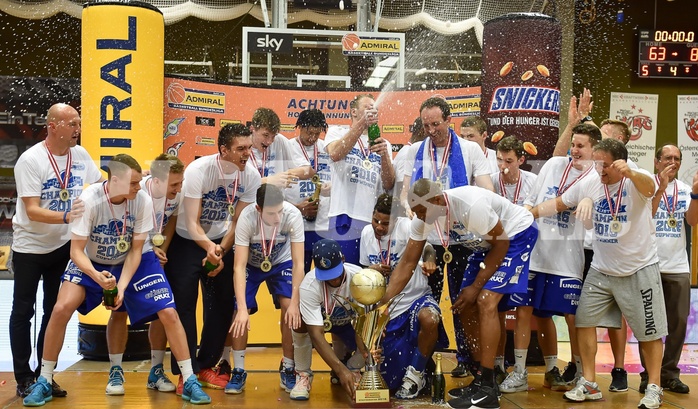 Basketball ABL 2015/16 Playoff Finale Spiel 3 WBC Wels vs Gunners Oberwart