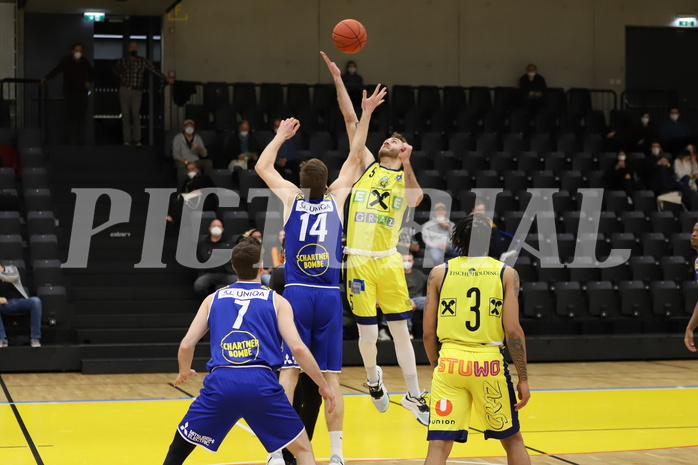 Basketball Superliga 2021/22, Grunddurchgang 16.Runde UBSC Graz vs. Gmunden Swans