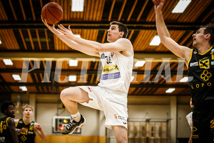 Basketball, Basketball Zweite Liga, Grunddurchgang 17.Runde, Mattersburg Rocks, Fürstenfeld Panthers, Ivan Begic (35)