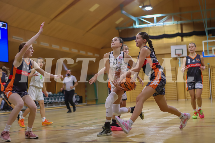 20.10.2024 Österreichischer Basketballverband 2024/25, SLWU16, Basket Flames UNION vs. Basket Duchess

