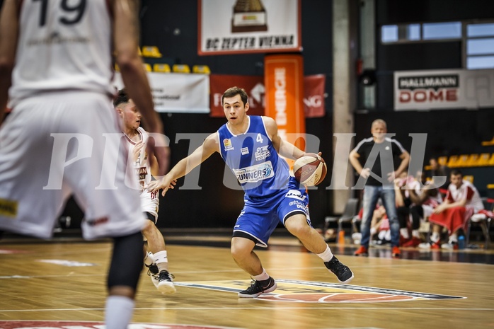Basketball, ABL 2018/19, Grunddurchgang 30.Runde, BC Vienna, Oberwart Gunners, Jakob Szkutta (4)