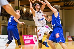 Basketball, 2.Bundesliga, Grunddurchgang 4.Runde, Mattersburg Rocks, Vienna D.C. Timberwolves, Bence CZUKOR (7), Jakob Mayerl (74)