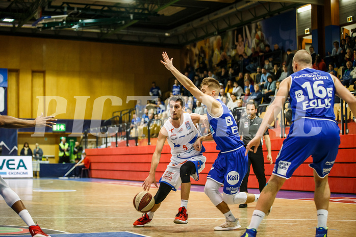 Basketball, Admiral Basketball Superliga 2019/20, Grunddurchgang 10.Runde, Kapfenberg Bulls, Oberwart Gunners, Bogic Vujosevic (5)