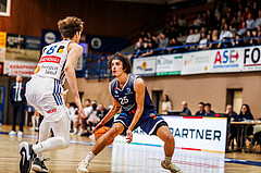 Basketball, win2day Basketball Superliga 2024/25, Grunddurchgang Runde 19, Oberwart Gunners, BBC Nord Dragonz, Lukas Hahn (25)