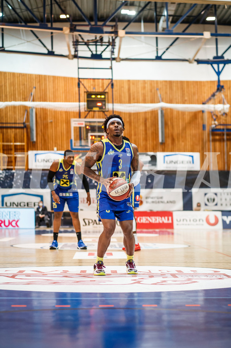 Basketball, bet-at-home Basketball Superliga 2020/21, Grunddurchgang, 12. Runde, Oberwart Gunners, UBSC Graz, Stanley Whittaker (3)