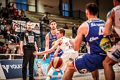 Basketball, ABL 2017/18, Grunddurchgang 31.Runde, Oberwart Gunners, Gmunden Swans, Toni Blazan (10)