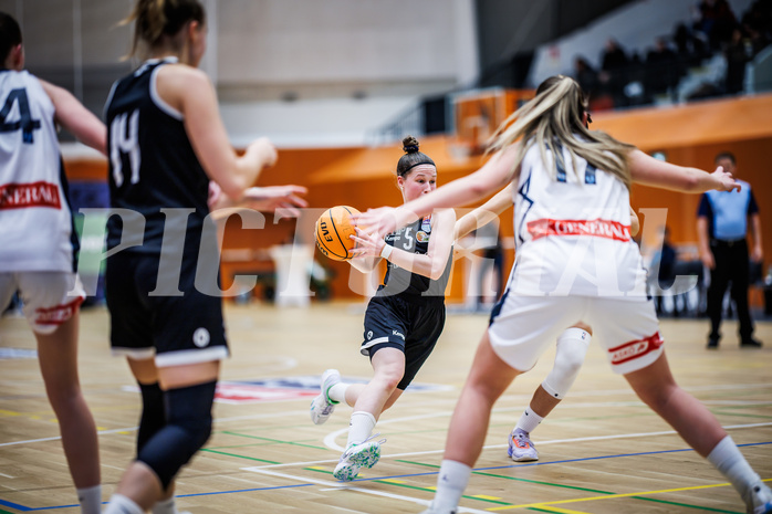 Basketball, Win2Day Basketball Damen Superliga 2023/24, Grunddurchgang 5.Runde, Vienna Timberwolves, Basket Flames, Sarah Nindl (5)