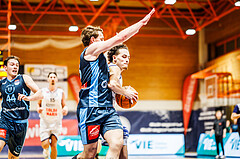 Basketball, win2day Basketball Superliga 2023/224, Qualifikationsrunde Spiel 2, BBC Nord Dragonz, Vienna Timberwolves, Lukas Hahn (25)