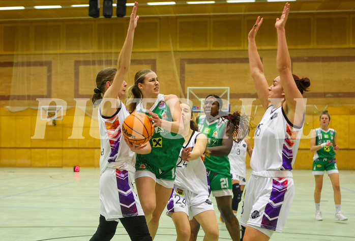 Basketball Damen Superliga 2023/24, Grunddurchgang 13.Runde Vienna United vs. UBI Graz


