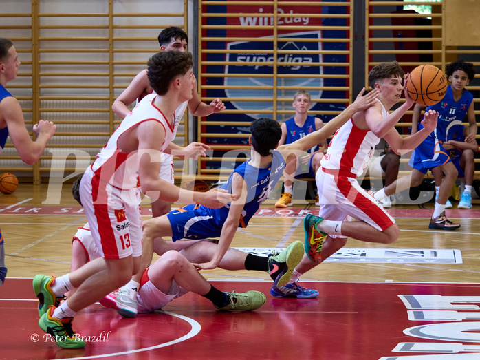 Basketball Superliga 2024/25, SLMU16 Traiskirchen Lions vs. FCN Baskets Wels


