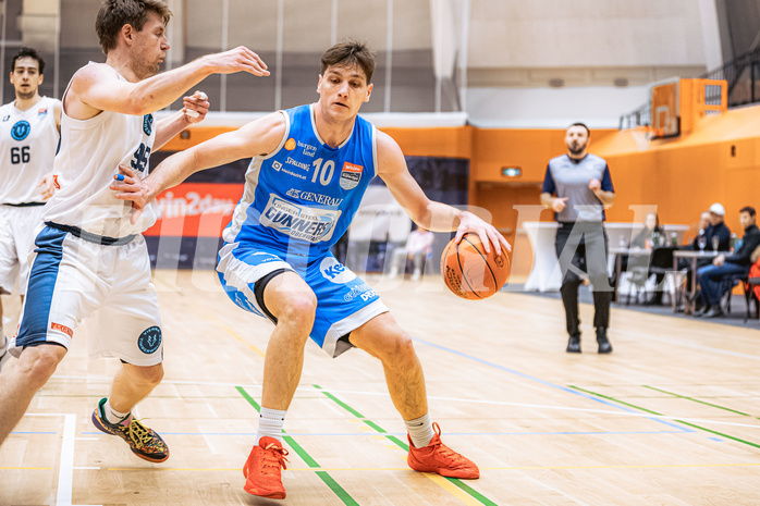 Basketball, Win2Day Superliga 2022/23, Grunddurchgang 19.Runde, Vienna Timberwolves, Oberwart Gunners, Brock Gardner (10)