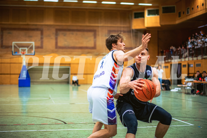 Basketball, Basketball Zweite Liga 2022/23, Grunddurchgang 19.Runde, Vienna United, UDW Alligators, Marius Witzmann (11), Branislav Balvan (14)
