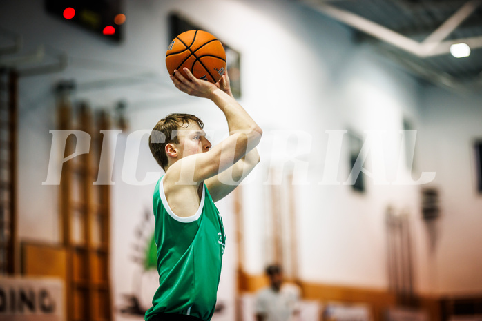 Basketball, Basketball Zweite Liga 2024/25, Grunddurchgang 16.Runde, UDW Alligators, KOS Celovec, Samuel Seher (4)