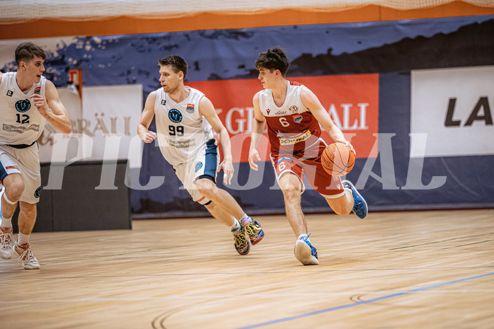 Basketball, Win2Day Superliga 2022/23, 5. Qualifikationsrunde, Vienna Timberwolves, Traiskirchen Lions, Paul Rotter (66), Aleksej Kostic (6)