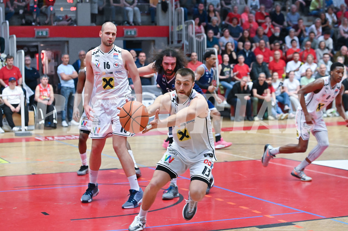 Basketball Superliga 2024/25, Playoff, Viertelfinale Spiel 3, Flyers Wels vs BBC Nord Dragonz,