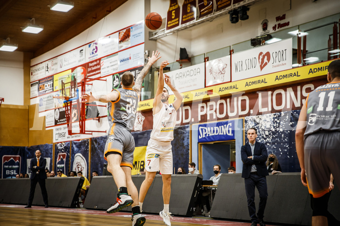 Basketball, bet-at-home Basketball Superliga 2021/22, Grunddurchgang18.Runde, Traiskirchen Lions, Klosterneuburg Dukes, Tihomir Vranjes (7)