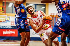 Basketball, win2day Basketball Superliga 2024/25, Grunddurchgang 6.Runde, Traiskirchen Lions, Oberwart Gunners, Moritz Lanegger-Rest (8)