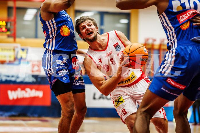 Basketball, win2day Basketball Superliga 2024/25, Grunddurchgang 6.Runde, Traiskirchen Lions, Oberwart Gunners, Moritz Lanegger-Rest (8)