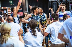 Basketball, Win2Day Superliga 2022/23, Playoff, Finale Spiel 4, BC Vienna, Gmunden Swans, 