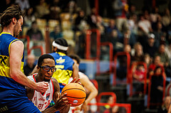 Basketball, win2day Basketball Superliga 2024/25, Grunddurchgang 18.Runde, Traiskirchen Lions, UBSC Graz, Nelson Haskin (21)