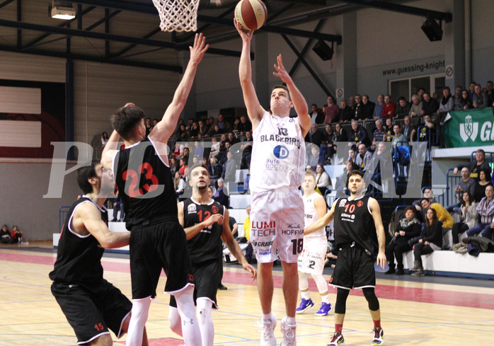 Basketball 2.Bundesliga 2019/20 Grunddurchgang 17.Runde  Güssing/Jennersdorff Blackbirds vs Mistelbach Mustangs
